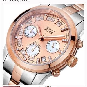 Watch by JBW. Beautiful rose gold and silver.